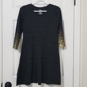 Wonder Nation girls dress with gold foil arm trim size 14-16